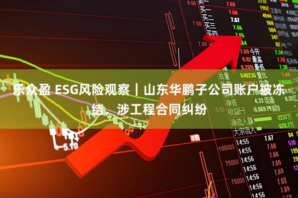 乐众盈 ESG风险观察｜山东华鹏子公司账户被冻结，涉工程合同纠纷